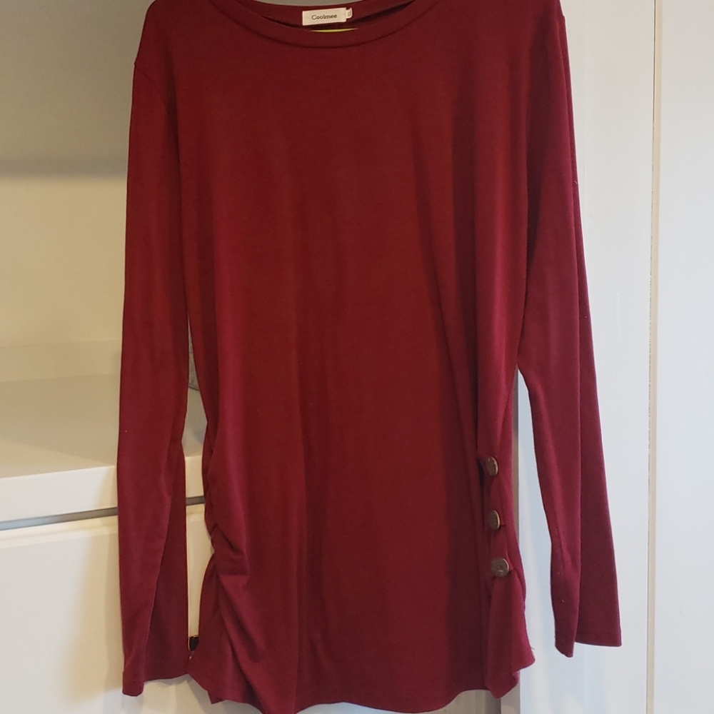 Long sleeve maternity shirt